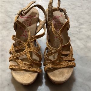 Women's Braided Strap Sandals - Tan